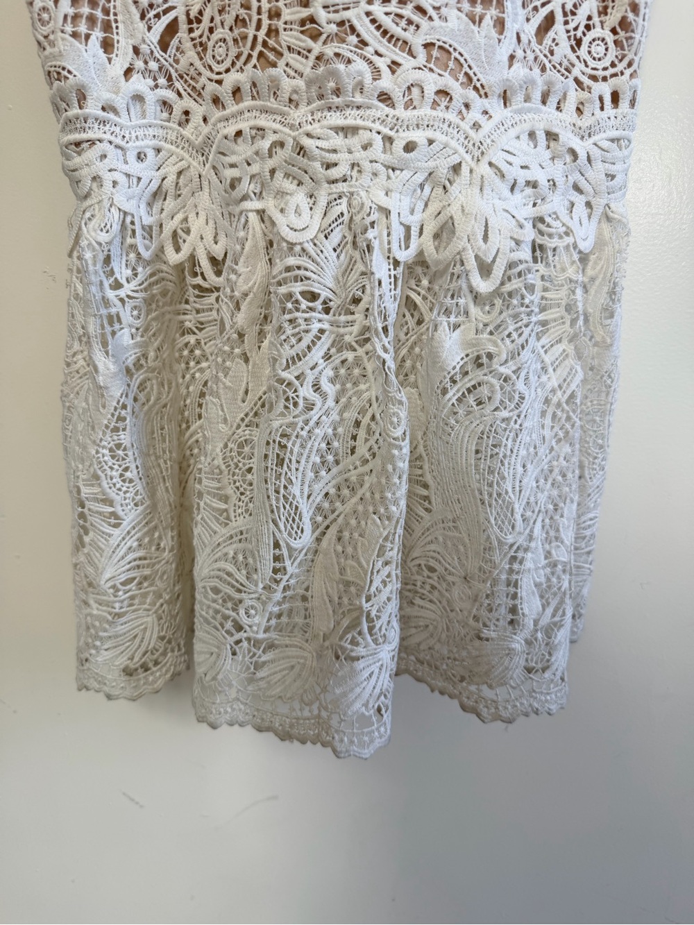 Elliatt White Lace Wedding Bachelorette  Maxi Long Dress Small - Picture 7 of 13